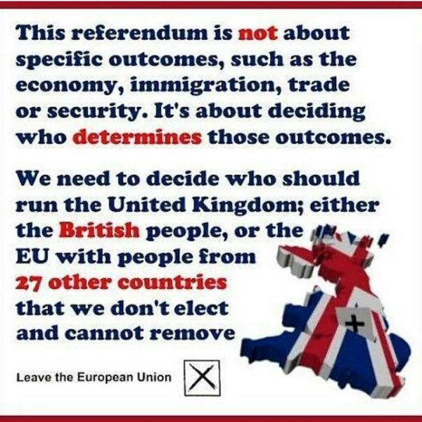 poster saying why britain should leave the european community