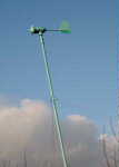 wind turbine without blades after the breakage